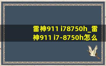 雷神911 i78750h_雷神911 i7-8750h怎么样